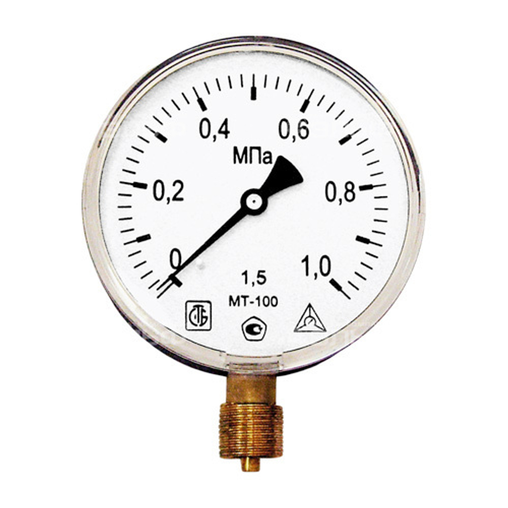 Манометр радиальный МТ-100 1,6 МПа (трубная резьба - G½")