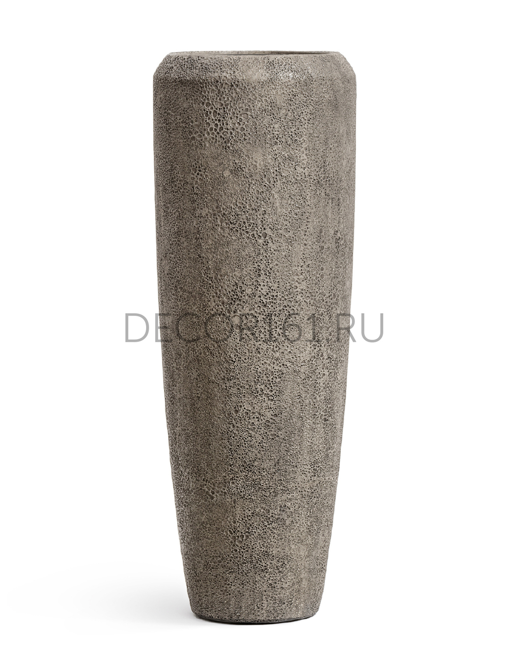 Кашпо TREEZ Effectory Volcano Высокий конус Design Серо-коричневый туф в-97 см, д-34 см 1/1 41.3321-11-066-LBR-97