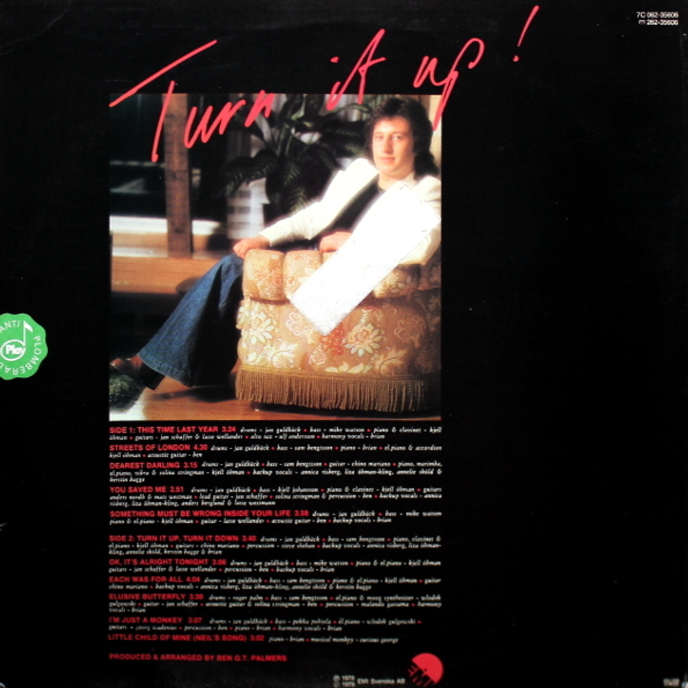 Brian Chapman / Turn It Up! (Coloured Vinyl)(LP)