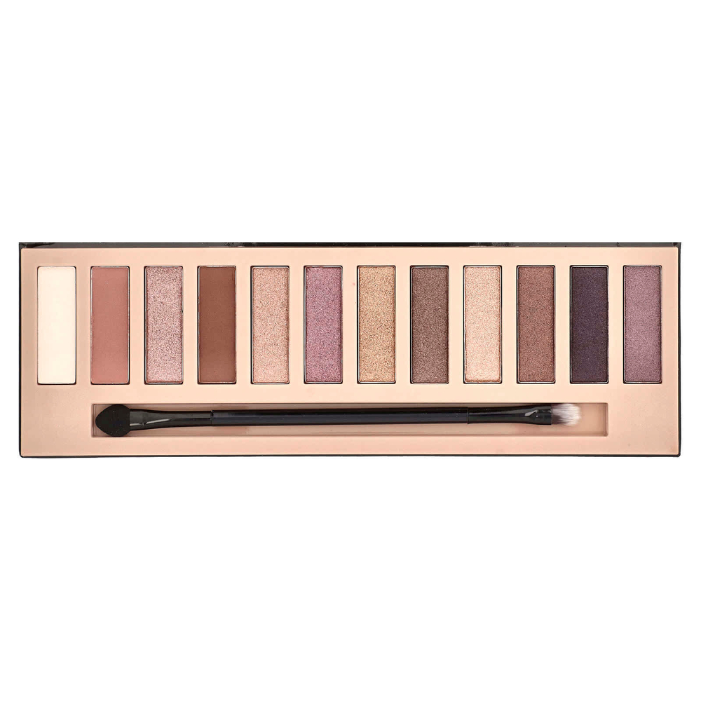 L.A. Girl, Beauty Brick, палитра теней для век из 12 цветов, GES331 Nudes, 12 г (0,42 унции)