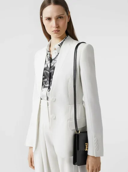 Кожаная сумка Burberry Robin черный