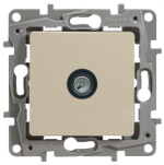 Розетка TV (телевизионная) проходная - слоновая кость ETIKA Legrand