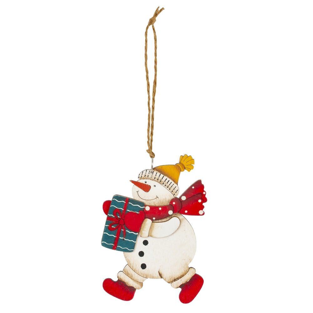 GAEM Изделие декоративное подвесное "Снеговик", L8 W0,5 H11,5 см, 4в.
