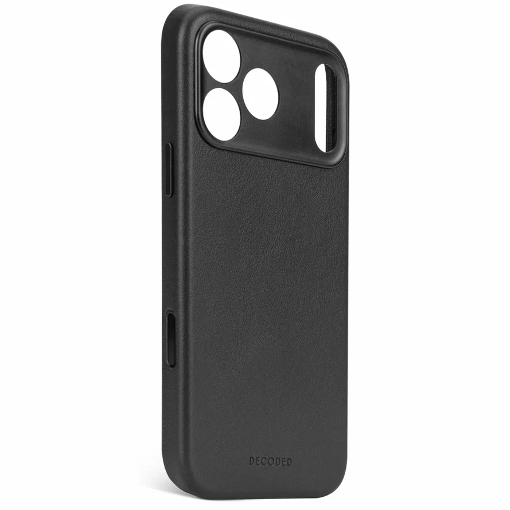 Чехол Decoded Leather Backcover для iPhone 17 Pro Max черный