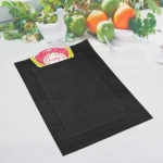 Салфетка на стол 30*45см плетеная, Классика черная