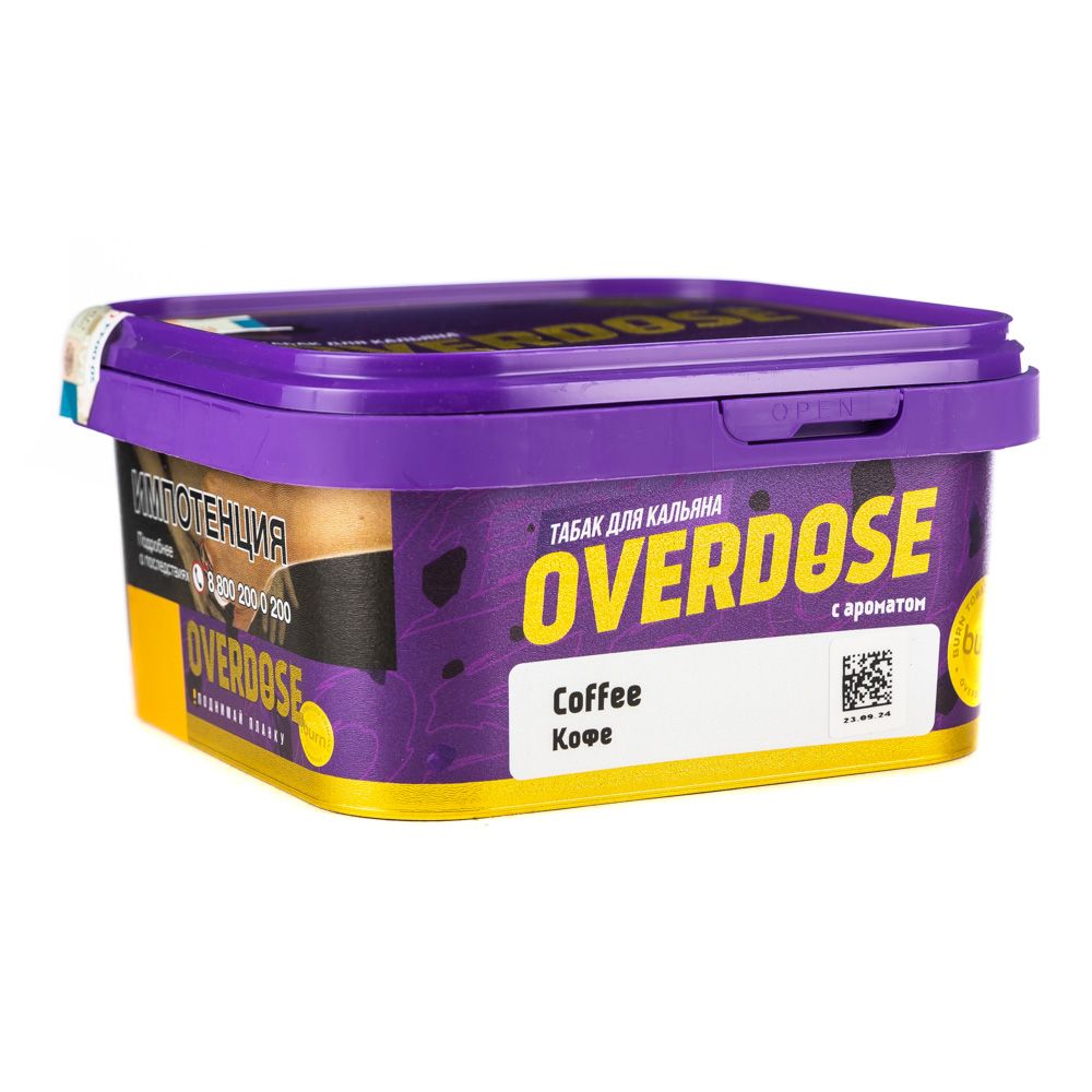 М. Табак для кальяна Overdose Coffee (Кофе), 200г.