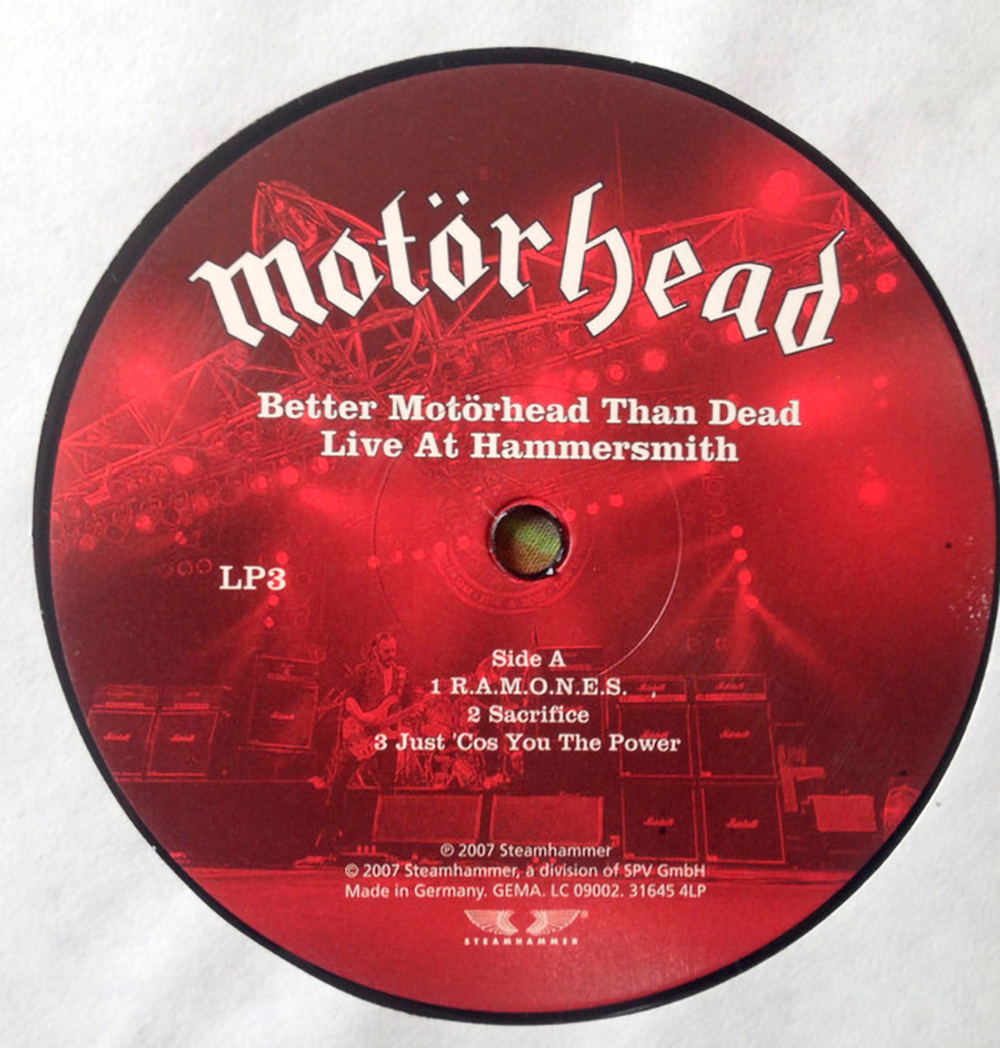 Motorhead / Better Motorhead Than Dead - Live At Hammersmith (4LP)