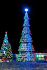 Уличная елка сегментная "Сибирская сосна" (леска) 23 м