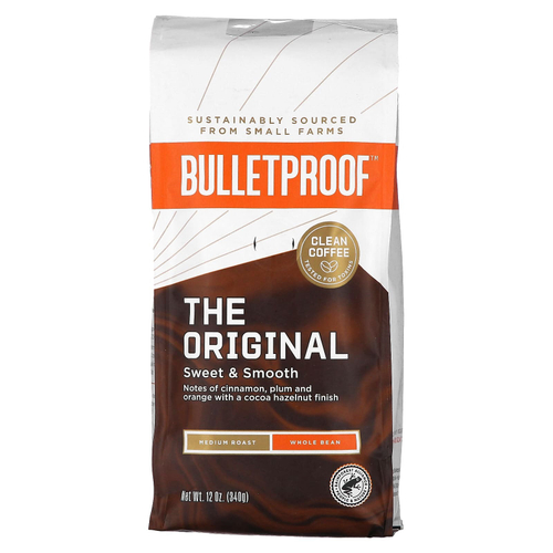 BulletProof, кофе, цельные зерна, средняя обжарка, 340 г (12 унций)