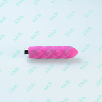 Розовый текстурированный вибромассажер Charms Key