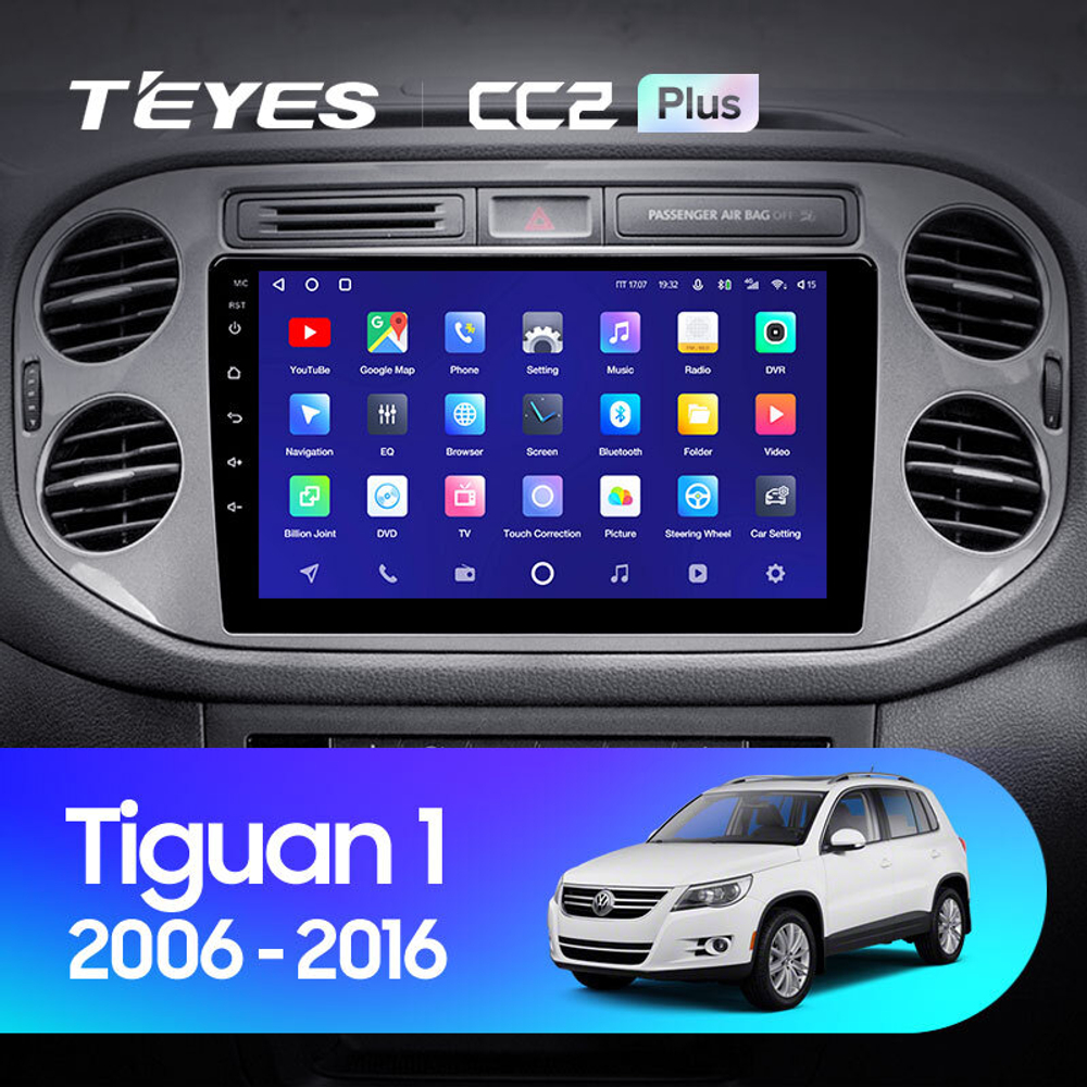 Teyes CC2 Plus 9"для Volkswagen Tiguan 1 2006-2016