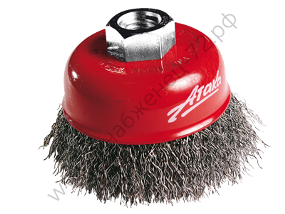 Щётка №152 0110014430 d-100 M14 чашеобразная, гофрир.,нерж.