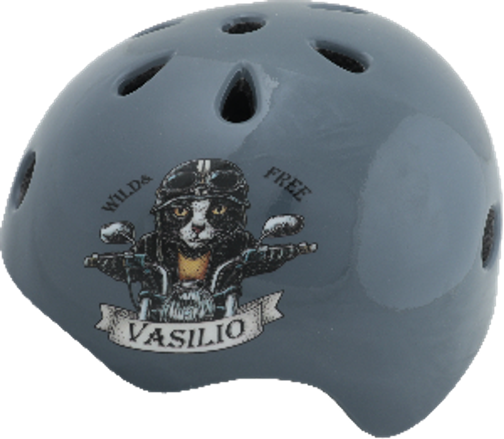 Шлем детский с регулировкой, серый,  инд.уп. Vinca Sport VSH 15 Vasilio
