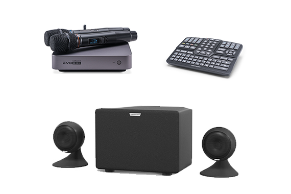 Комплект караоке Evolution Evobox Classic [Graphite] + стереосистема EvoSound Sphere