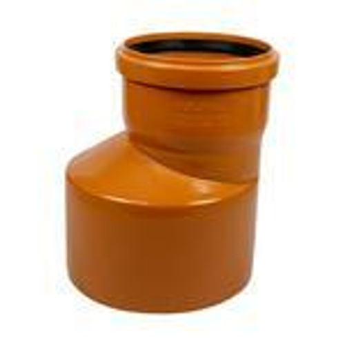 Переход VALFEX эксцентрический 160/110 мм PP-H рыжий для нар. канализ. (40), 35160110