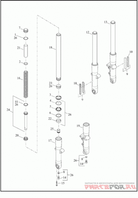 ШАЙБА ПЕРЕДНЕЙ ВИЛКИ ПЛОСКАЯ 30 ММ. (МЕТАЛЛ)(НЕПРУЖИННАЯ, НЕСТОПОРЯЩАЯ)