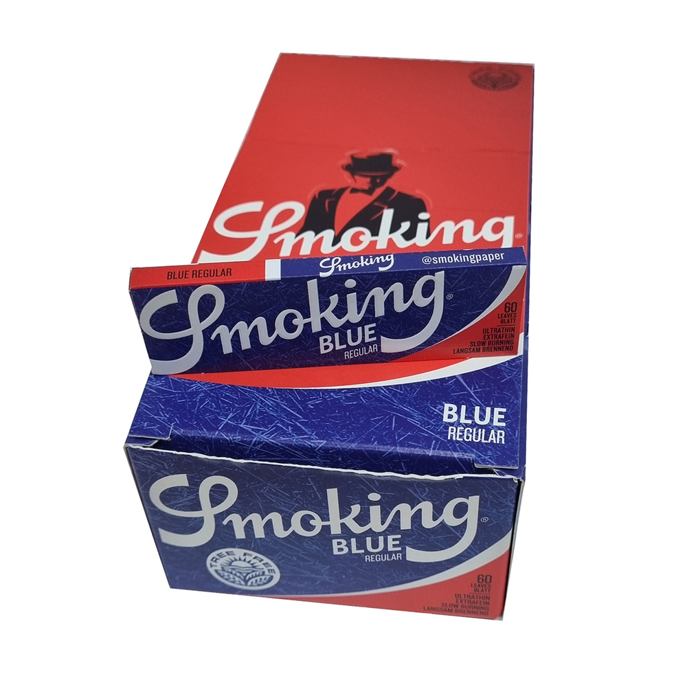 Бумага для сигарет блок "Smoking" Blue 60л*50шт