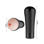 Мастурбатор-анус с многоуровневой вибрацией Pink Butt (Цвет: телесный с черным)