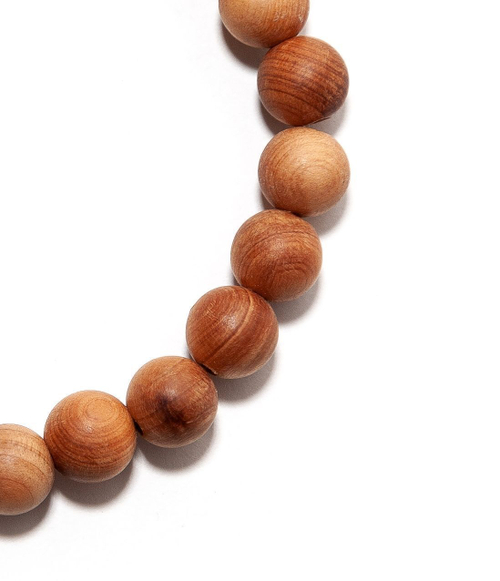 Браслет из белого янтаря с вставкой из дерева Венге, бусины 8 мм. Янтарь натуральный калининградский