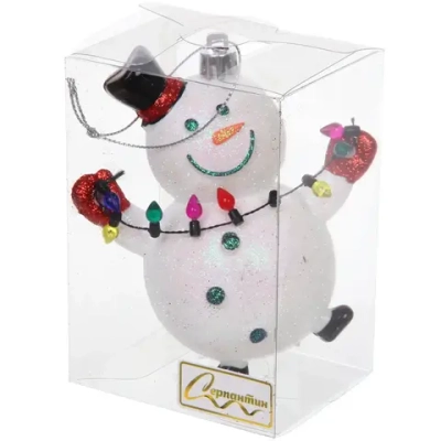 Елочная игрушка «Снеговичок» 17,4*10*6 см