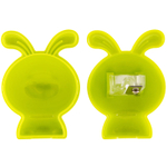 Точилка DELI "Magic Zoo" животные, пластиковая, 1 отверстие, с контейнером, ассорти