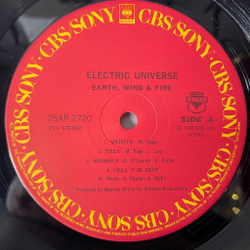 Винтажная виниловая пластинка LP Earth, Wind and Fire Electric Universe (Japan 1983) (Obi) Electric Nation