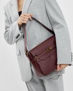 Сумка 557 01 бордовый светлый