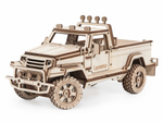 Сборная модель из дерева Lemmo Внедорожник "Кондор" с прицепом