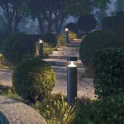 Светильник LGD-LANDMARK-BOLL-H1000-20W Warm3500-MIX (GR, 300 deg, 230V) (Arlight, IP65 Металл, 5 лет) 047691