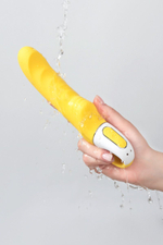 Жёлтый вибратор Satisfyer Yummy Sunshine - 22,5 см. (Цвет: желтый)