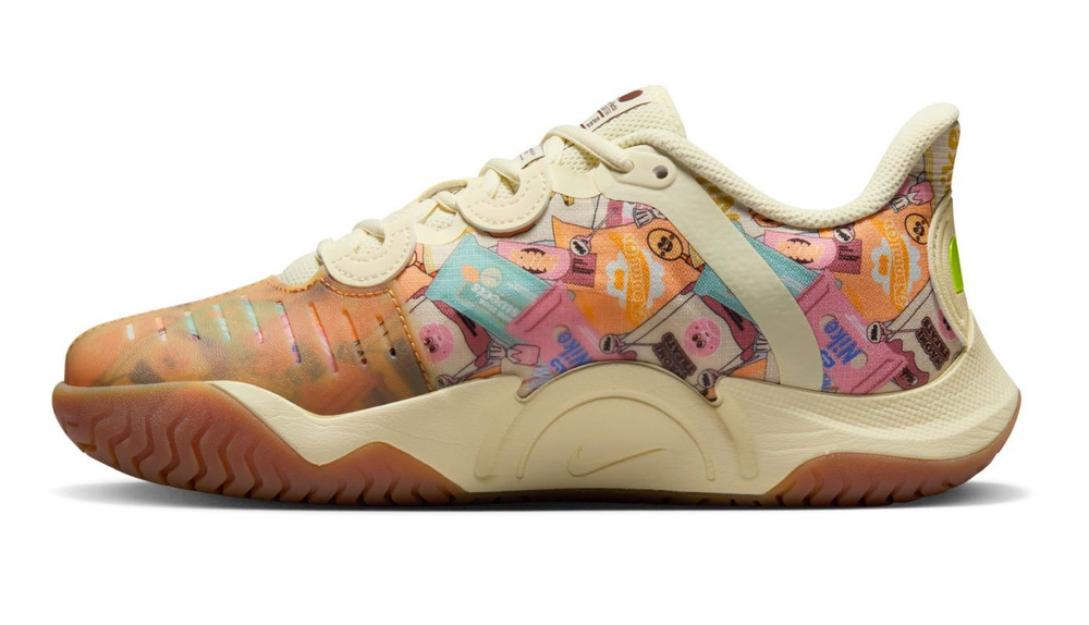 Женские Кроссовки теннисные Nike Court Air Zoom GP Turbo Osaka - coconut milk/volt/gum lighi btown/sesame