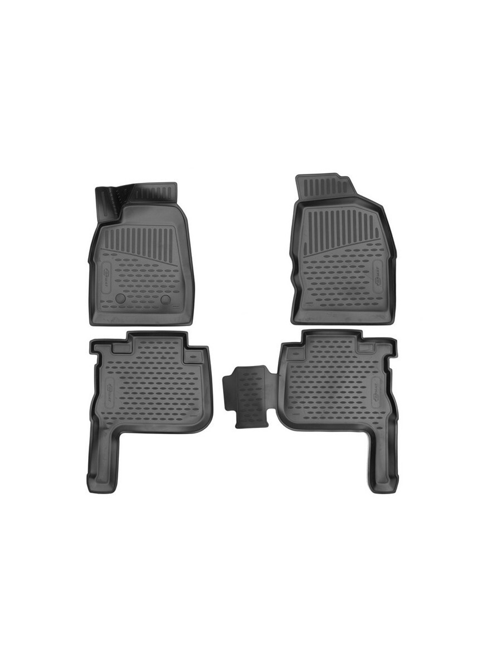 Коврики в салон для GREAT WALL Wingle 7, 2020-, 4 шт. (Повышенная устойчивость, повышенная износостойкость) FORMAT.3DAN0087210K