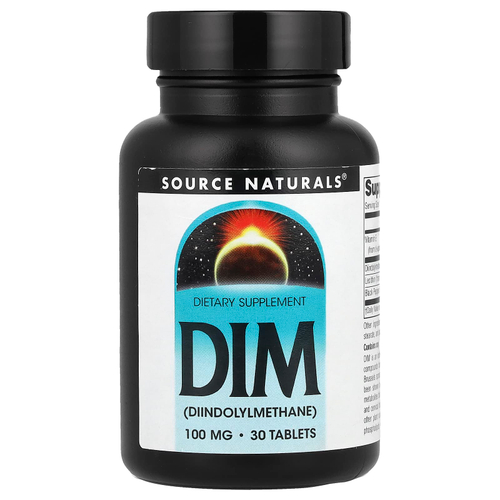 Source Naturals, DIM, 100 мг, 30 таблеток