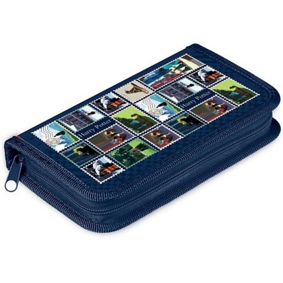 Пенал Гарри Поттер синий Герб Хогвартса, 19х11,5см, NPn_43002