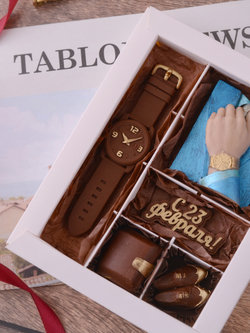 Набор "С 23 февраля" с часами