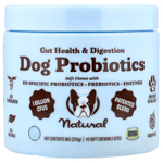 Natural Dog Company, пробиотики для собак, для здоровья кишечника и пищеварения, для собак всех возрастов, 45 жевательных таблеток, 225 г (8 унций)