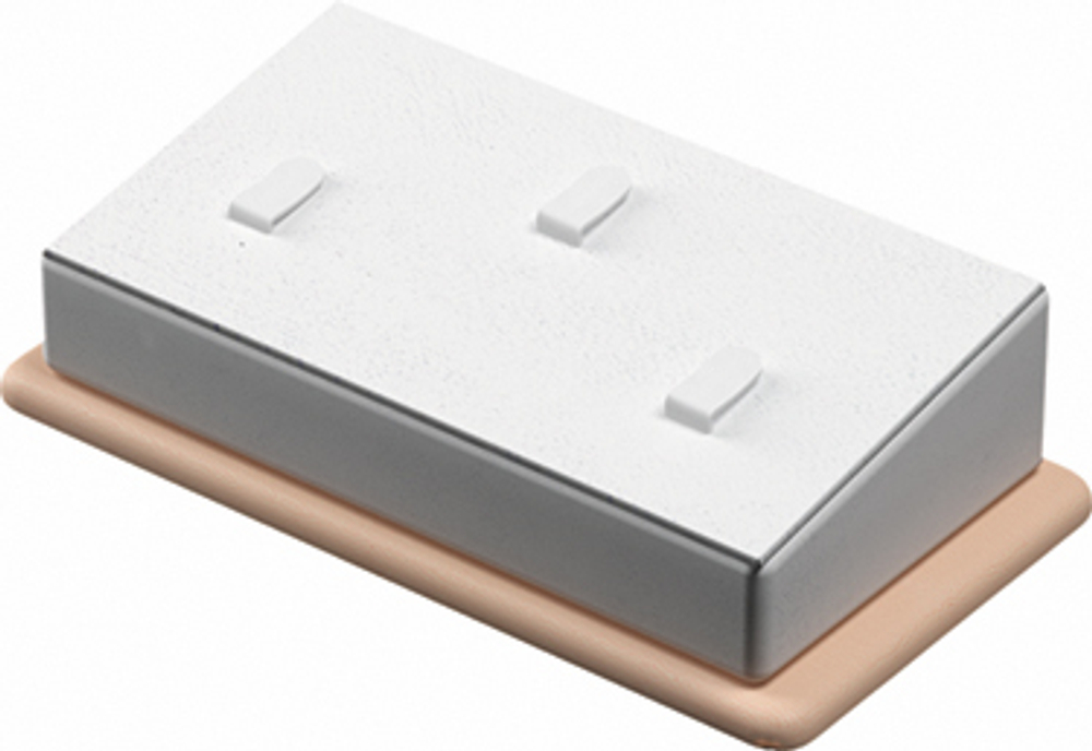 Подставка для 3 колец/наклонная/3 вертикальных язычка/основание