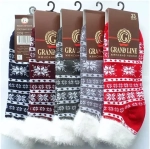 Носки женские тёплые GRAND LINE (укороченный паголенок, Скандинавия), р. 25