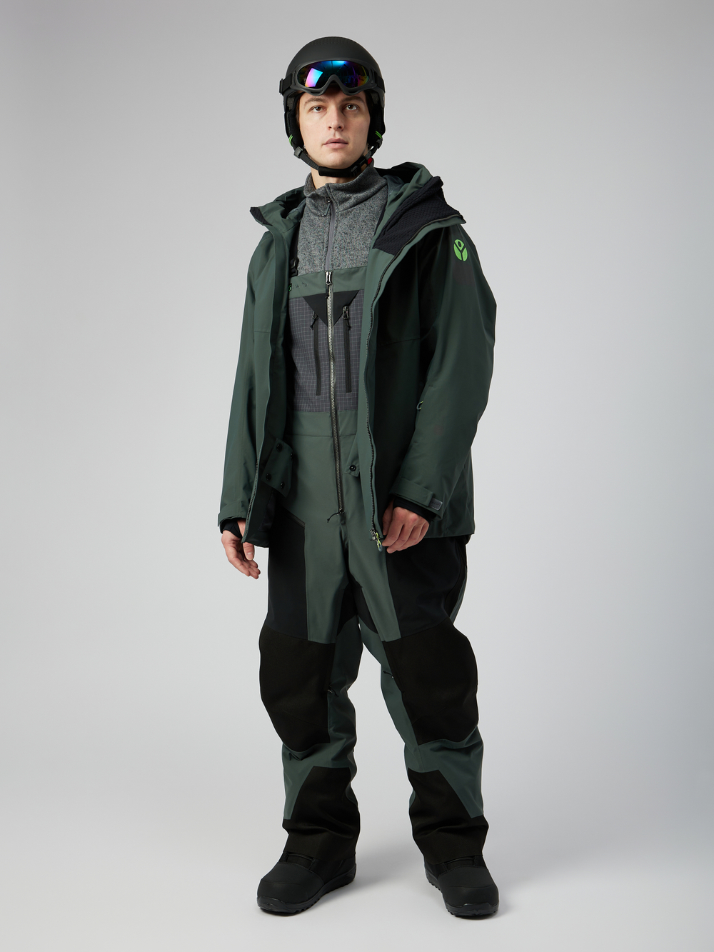 Куртка горнолыжная мембранная на сетке Мустаг