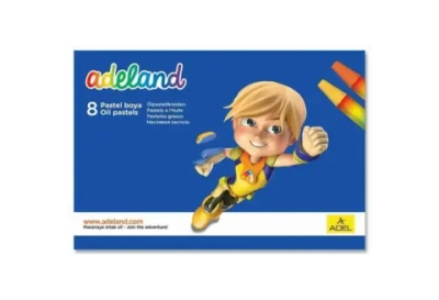 Пастель масл. Adel Adeland 8цв. д.11.5мм шестигранные 428-0817-100