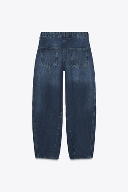 ZARA ДЖИНСЫ-БАЛЛОНЫ — ZW COLLECTION, СИНИЙ
