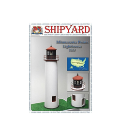 Сборная картонная модель Shipyard маяк Minnesota Point Lighthouse (№82), 1/72