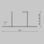 Подвесной светильник Maytoni HALO MOD005PL-L48BK