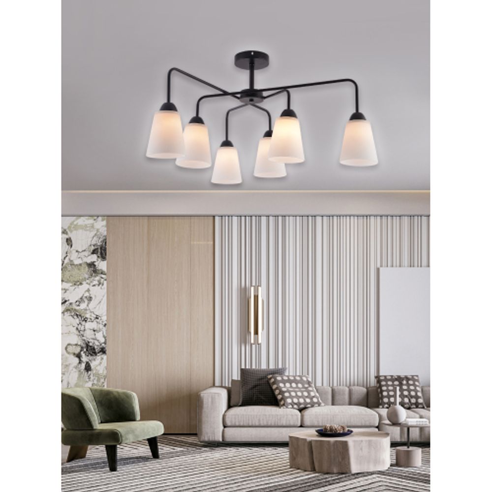 Люстра Rivoli Jodie 9190-306 6хЕ27 60 Вт модерн | Лайт