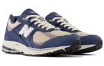 New Balance NB 2002R retro classic sports fabric leather shock absorption, non-slip, wear-resistant, lightweight low-cut casual running shoes for men and women with the same blue and gray