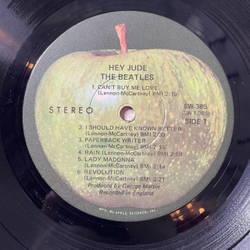 Винтажная виниловая пластинка LP The Beatles Hey Jude (The Beatles Again) (USA 1974)