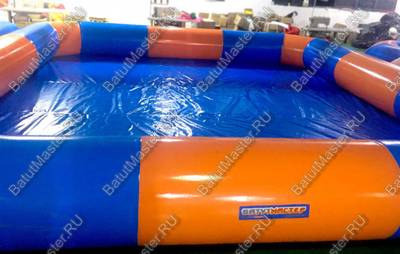 Прямоугольный надувной бассейн "Полосатик" 6*6*0.65 м