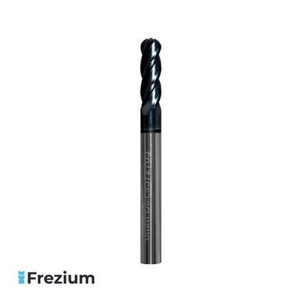 Сферическая твердосплавная фреза по металлу "QCT" (6x6x20x64,6 Z4 R3; HP441-2362-BN DIA.9372703)