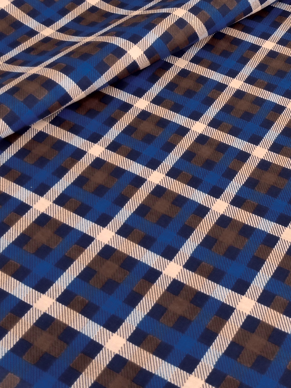 Ткань бязь плательная, рис. "Клетка", ширина 150 см, арт. 076