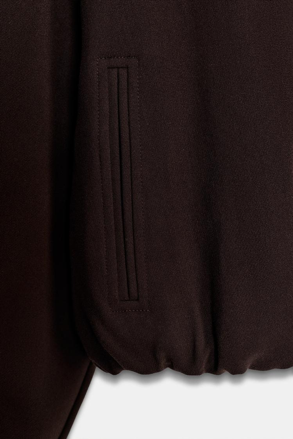 ZARA КУРТКА С ЗАСТЕЖКОЙ-МОЛНИЕЙ, КОРИЧНЕВЫЙ